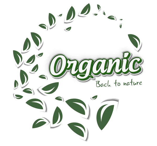 Organic label — Stock Vector