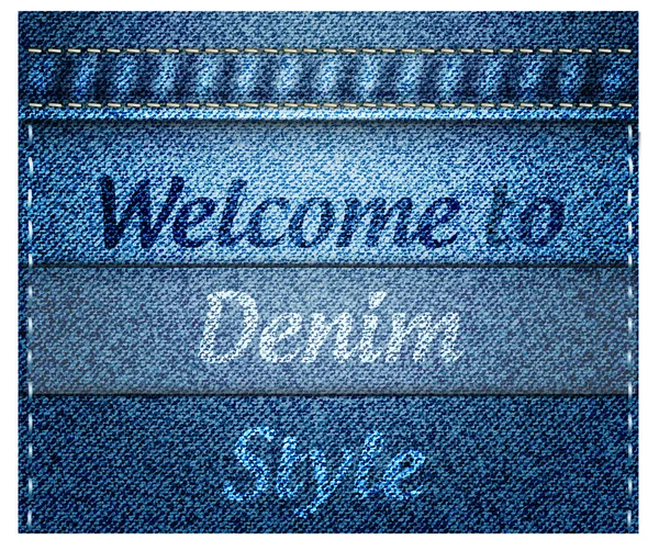 Denim textur — Stock vektor