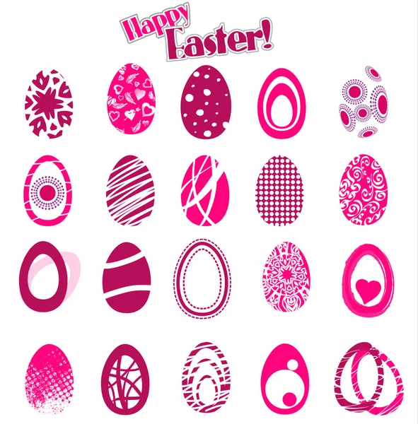 Easter eggs set — Stock Vector