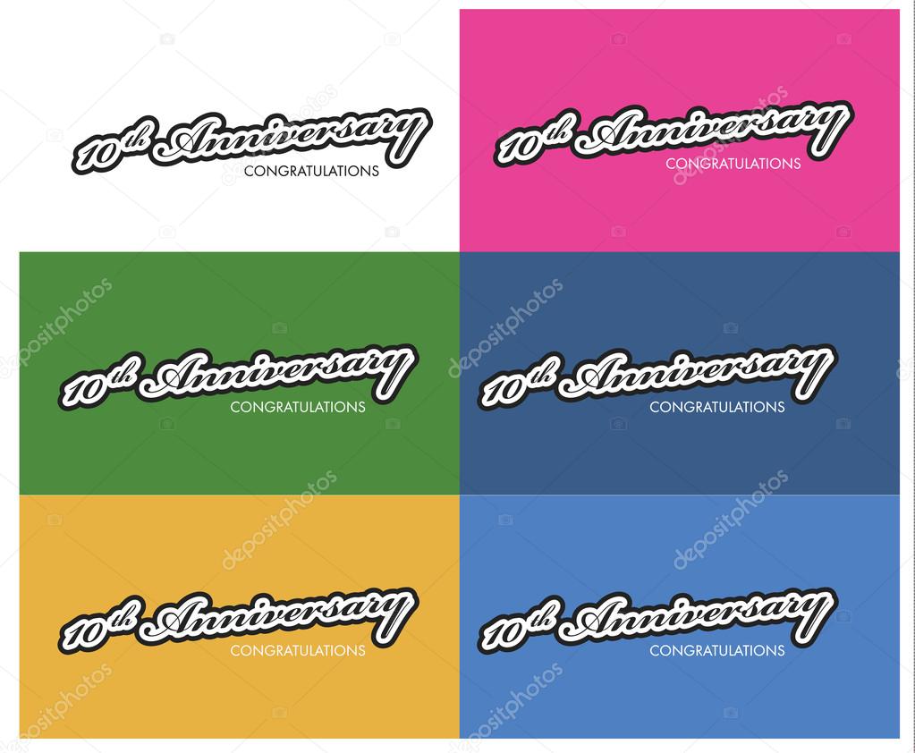 Anniversary labels