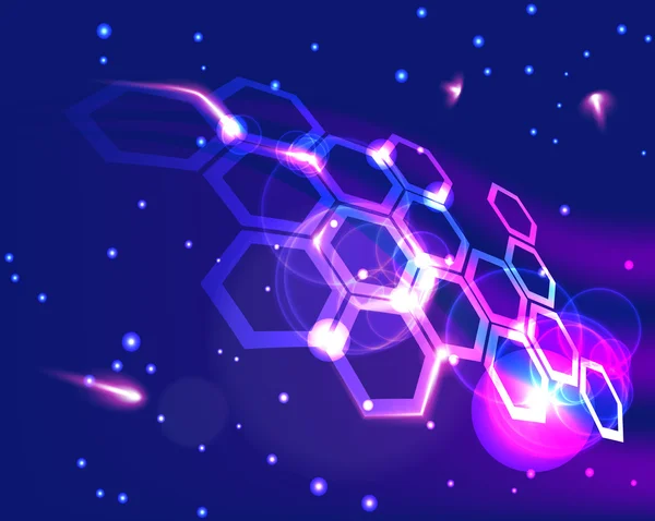 Rejilla molecular abstracta — Archivo Imágenes Vectoriales