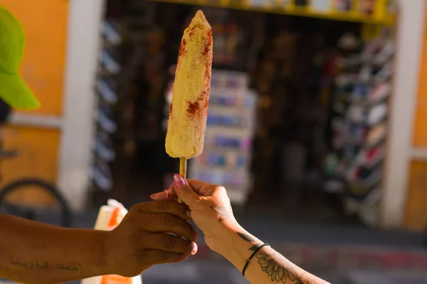 Готовые Лотереи Традиционная Мексиканская Уличная Еда — стоковое фото