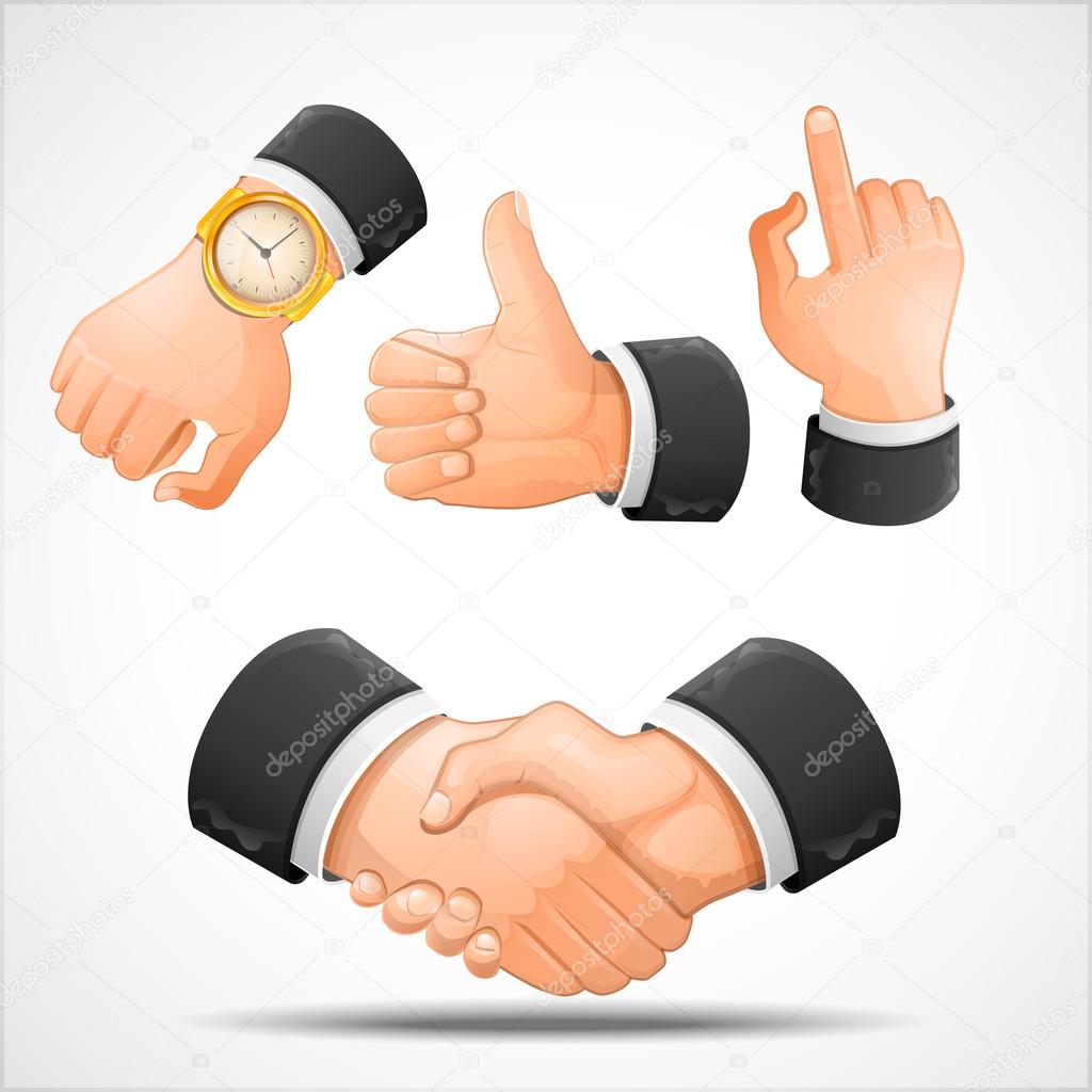 Handshake and hand gestures