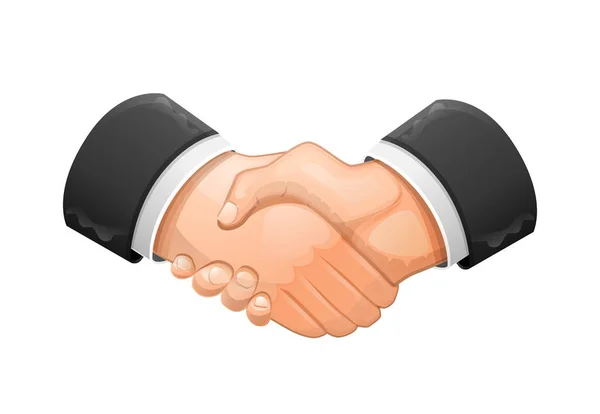 握手アイコン 良い取引 パートナーシップの概念ベクトル図 — ストックベクタ