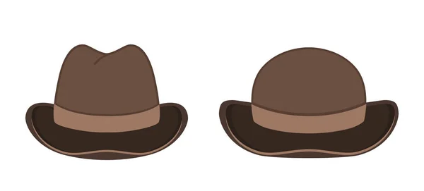 Set Retro Hats Vector Illustration — Image vectorielle