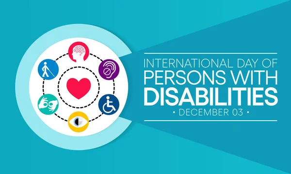 Día Internacional Las Personas Con Discapacidad Idpd Celebra Cada Año — Vector de stock