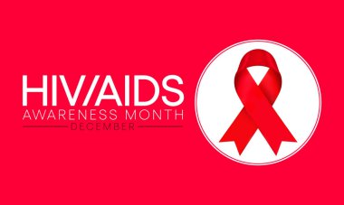 AİDS farkındalık ayı Aralık ayında her yıl gözlemlenmektedir, bu gün HIV ile uzun ve dolu bir hayat yaşayan ve sağlık ve sosyal ihtiyaçlarını gideren insan sayısına dikkat çekmektedir. Vektör sanatı