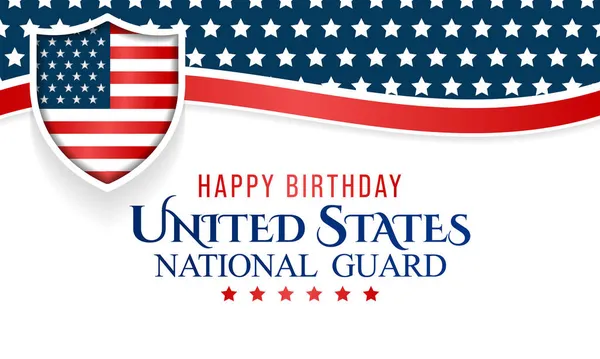 Aniversário Guarda Nacional Dos Estados Unidos Observado Todos Anos Dezembro — Vetor de Stock