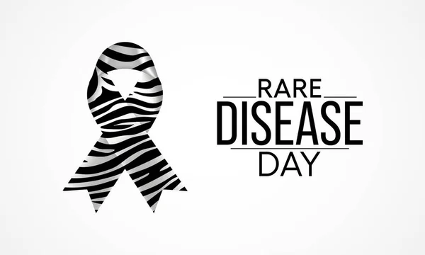 질병의 Rare Disease Day 마지막 관찰되며 질병에 인식을 높이고 치료와 — 스톡 벡터