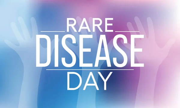 질병의 Rare Disease Day 마지막 관찰되며 질병에 인식을 높이고 치료와 — 스톡 벡터