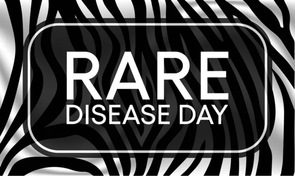 Рідкісний День Хвороби Відзначається Щороку Останній День Лютого Щоб Підвищити — стоковий вектор