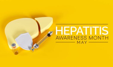 Hepatit farkındalığı her yıl Mayıs ayında gözlemlenir, karaciğer besinleri işleyen, kanı filtreleyen ve enfeksiyonlarla savaşan hayati bir organdır. 3B Hazırlama