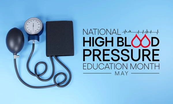 Mayo Observa Cada Año Mes Educación Sobre Presión Arterial Alta — Foto de Stock