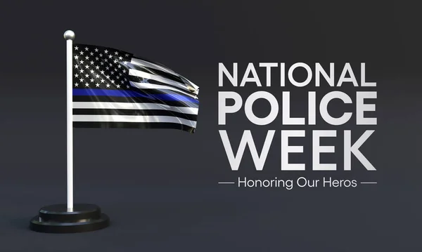 Semana Policía Nacional Npw Observa Cada Año Mayo Los Estados — Foto de Stock