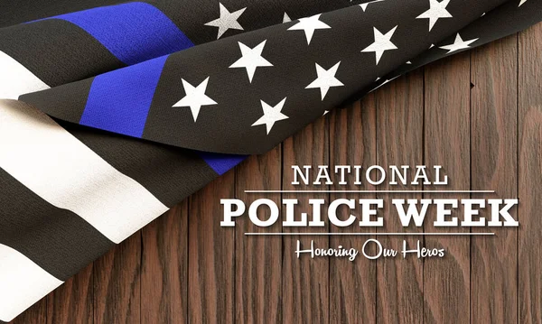 월에는 National Police Week Npw 수행중에 사망하거나 경찰관들에게 경의를 표하는 — 스톡 사진