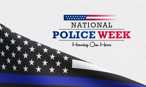 월에는 National Police Week Npw 수행중에 사망하거나 경찰관들에게 경의를 표하는 — 스톡 사진