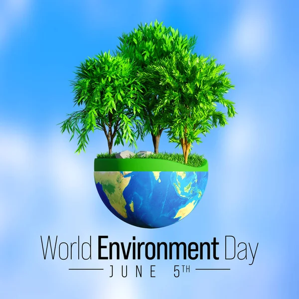 Παγκόσμια Ημέρα Περιβάλλοντος Τηρείται Κάθε Χρόνο Στις Ιουνίου Ήταν Μια — Φωτογραφία Αρχείου