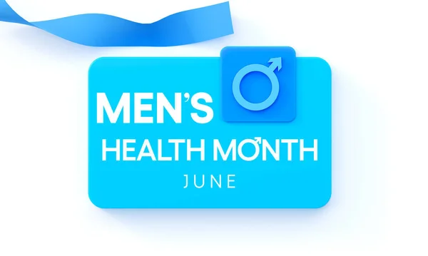 Men Health Month Observed Every Year June Used Raise Awareness —  Fotos de Stock