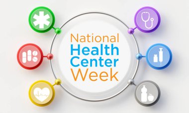 Ulusal Sağlık Merkezi Haftası, geçtiğimiz 50 yıl boyunca Amerika 'daki sağlık merkezlerinin misyonu ve başarıları hakkında farkındalığı artırmak amacıyla Ağustos ayı boyunca her yıl gözlemlenmektedir. 3B Hazırlama