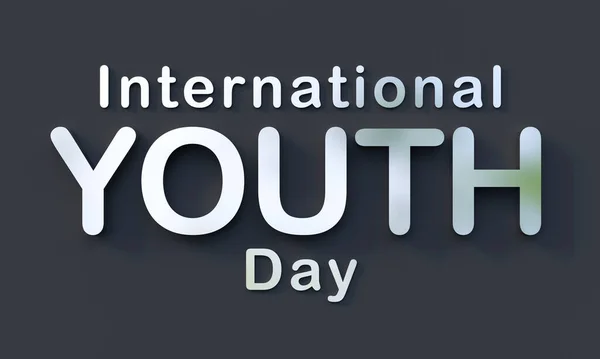 Hari Pemuda Internasional Diperingati Setiap Tahun Pada Agustus Tujuan Dari — Stok Foto
