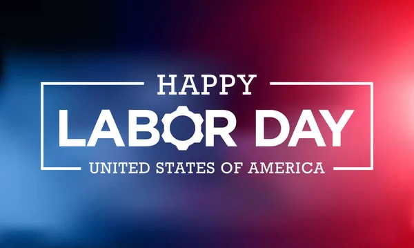 Labor Day Negli Stati Uniti America Viene Osservato Ogni Anno — Vettoriale Stock