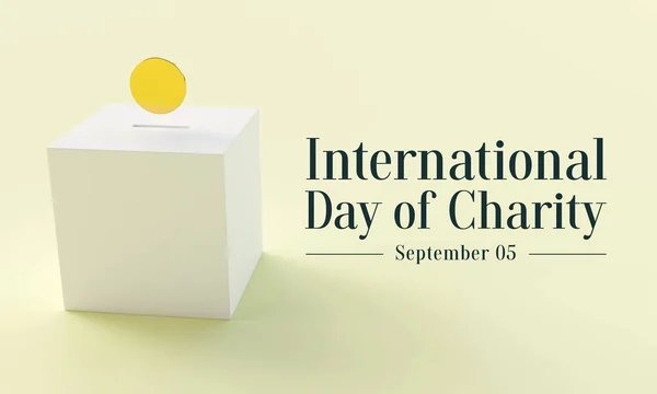 Uluslararası Hayırseverlik Günü Her Yıl Eylül Kutlanır Günün Asıl Amacı — Stok fotoğraf