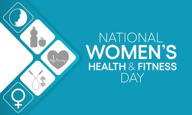 Her yıl Eylül ayında, her yaştaki kadınlar için sağlık ve uygunluğun önemini desteklemek amacıyla kadın sağlığı ve spor günleri düzenlenir. vektör illüstrasyonu