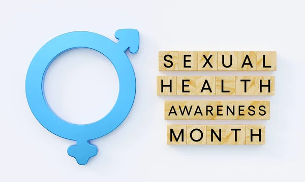 Wrześniu Każdego Roku Obchodzony Jest Miesiąc Świadomości Temat Zdrowia Seksualnego — Zdjęcie stockowe