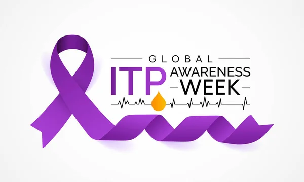 Itp Immune Thrombocytopenic Purpura Bewusstsein Woche Wird Jedes Jahr September — Stockvektor