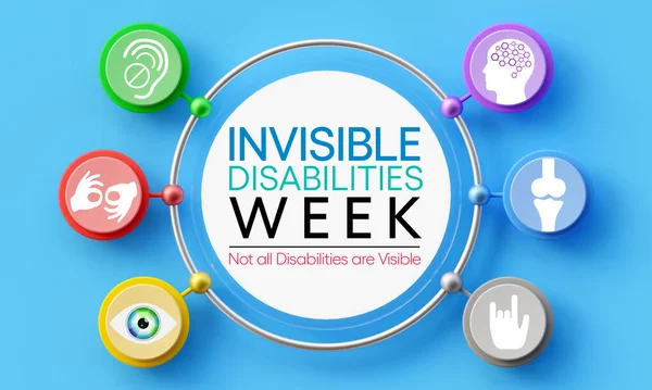 Invisible Disabilities Week Observed Every Year October Also Known Hidden — Foto Stock