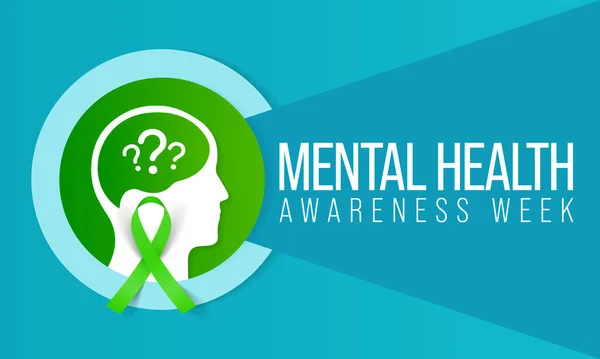 Mental Illness Awareness Week Observed Every Year October Mental Illness — Vector de stock