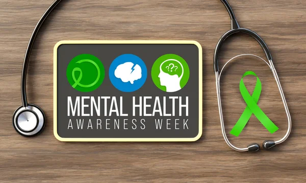 Mental Illness Awareness Week Observed Every Year October Health Problem — Foto de Stock