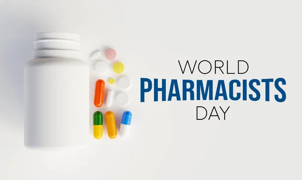 World Pharmacists day is observed every year on 25 September, The day focuses on the importance of pharmacists, and it honors how much they impact our health and well-being. 3D Rendering