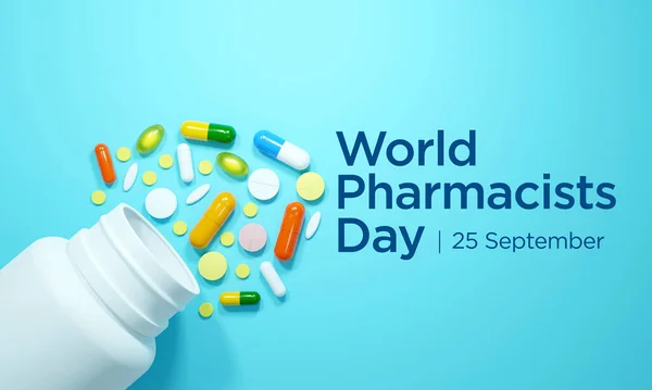 World Pharmacists Day Observed Every Year September Day Focuses Importance — Foto Stock