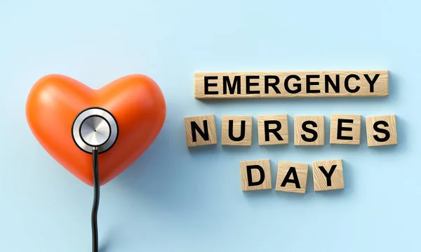 Emergency Nurses Day Observed Every Year October Nurses Treat Patients — Stockfoto