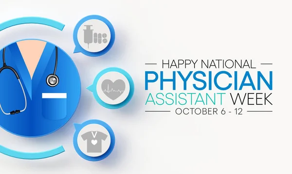 National Physician Assistant Week Observed Every Year October Role Practice — Zdjęcie stockowe