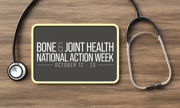 Bone and Joint health action week is observed every year in October, with activities focused on disorders including arthritis, back pain, trauma, pediatric conditions, and osteoporosis. 3D Rendering