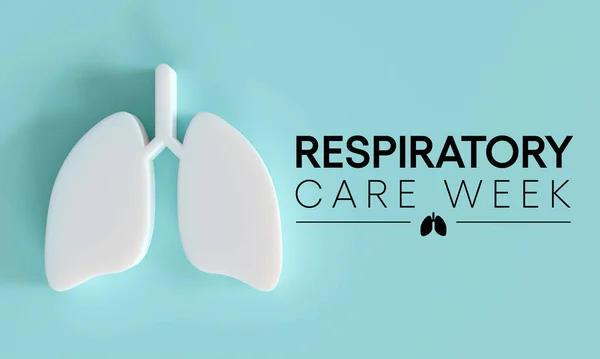 Respiratory Care Week Observed Every Year October Raise Awareness Improving — Zdjęcie stockowe