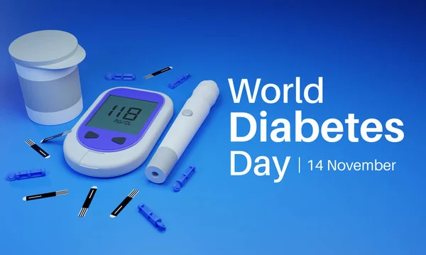 Dia Mundial Diabetes Observado Todos Anos Novembro Principal Campanha Conscientização — Fotografia de Stock