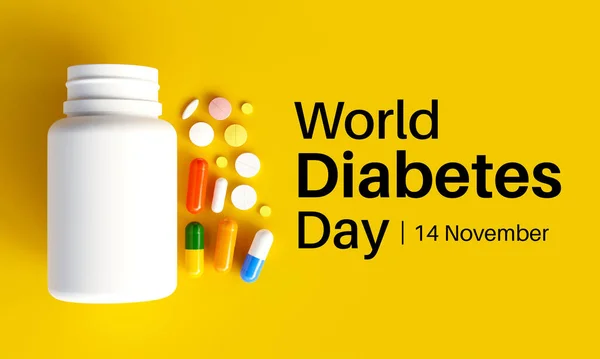 Dia Mundial Diabetes Observado Todos Anos Novembro Principal Campanha Conscientização — Fotografia de Stock