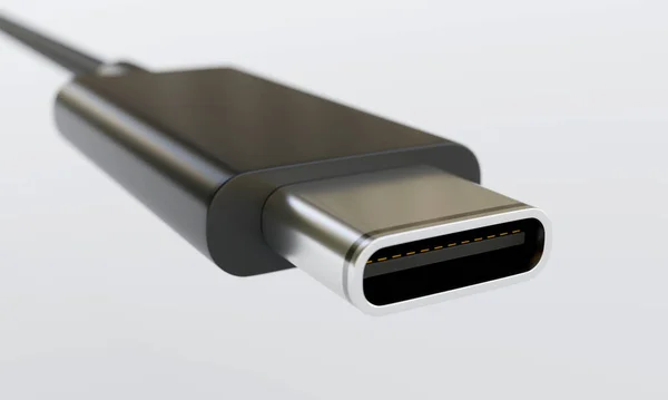 Тип Usb Кабель Изолирован Белом Фоне Рендеринг — стоковое фото