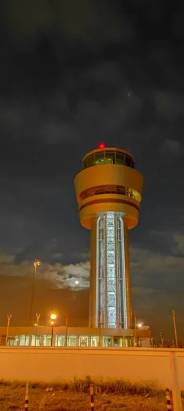 Flughafen Sofia Der Tower Des Flughafens Für Die Flugsicherung Über — Stockfoto