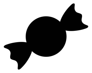 - Şeker. Karamelli. Siluet. Vektör çizimi. İzole edilmiş beyaz arka plan. Lezzetli tatlı lolipop. Cadılar Bayramı. Şeker mi şaka mı? Kutlama baskısı. Web tasarımı için fikir.