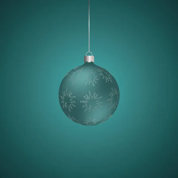 Juguete Árbol Navidad Bola Vidrio Coronavirus Adorno Del Virus Ilustración — Vector de stock