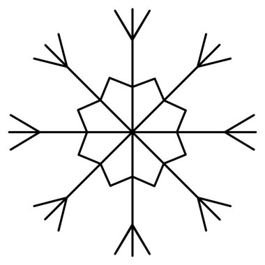 Kar taneleri. Robot resim. Şenlik süsü. Vektör çizimi. İzole edilmiş beyaz bir arkaplanda özet geç. Doodle tarzı. Karmaşık şekilli kırılgan bir kristal. Frostwork. Kar taneleri. Donmuş yıldız. Kutup simgesi. Mutlu yıllar ve mutlu Noeller.. 