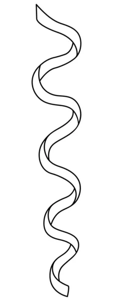 Schlangenlinien Skizze Vektorillustration Schöne Dekoration Für Den Urlaub Das Dekorative — Stockvektor
