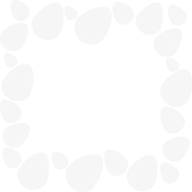 Paskalya yumurtaları çerçevesi. Tavuk yumurtası beyazdır. Vektör çizimi. Mesaj için yer. İzole edilmiş arka plan. Düz stil. Şenlik süsü. Mutlu Paskalyalar. Kırılgan kabuk. Web tasarımı için fikir.