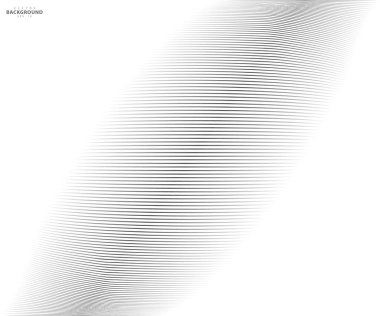 Soyut çarpık Çapraz Çizgili Arkaplan. Fikirleriniz için bükülmüş eğimli vektör şablonu, monokromatik çizgi dokusu, dalgalı çizgi dokusu. İş tasarımınız için yepyeni bir tarz.