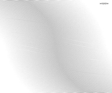 Soyut çarpık Çapraz Çizgili Arkaplan. Fikirleriniz için bükülmüş eğimli vektör şablonu, monokromatik çizgi dokusu, dalgalı çizgi dokusu. İş tasarımınız için yepyeni bir tarz.