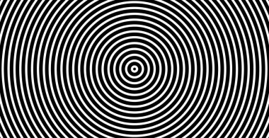 Eşmerkezli daire. Ses dalgası için resim. Soyut çember çizgisi deseni. Siyah beyaz grafikler